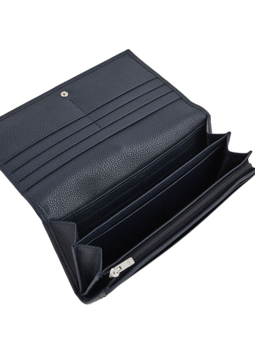 Longchamp Le foulonné Portefeuille Blauw