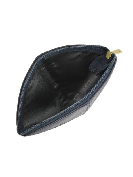 Portemonnee Leder Yves renard Blauw foulonne 29367 ander zicht 1