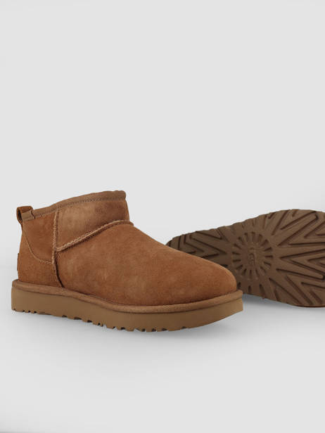 Boots Classic Ultra Mini Uit Leder Ugg Bruin women - 01116109 ander zicht 3