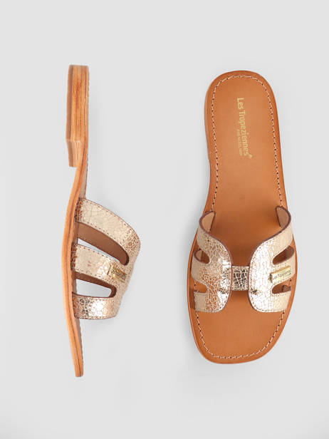 Slippers Hadamia Uit Leder Les tropeziennes Goud women - 0HADAMIA ander zicht 1