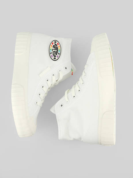 Sneakers 2696 Stripe Superga Wit women S2115UW ander zicht 2