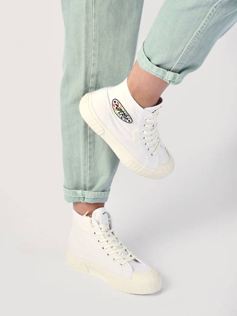 Sneakers 2696 Stripe Superga Wit women S2115UW ander zicht 1
