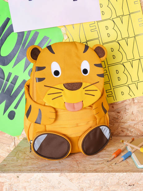 Rugzak Affenzahn Oranje large friends AFZ-FAL3 ander zicht 2