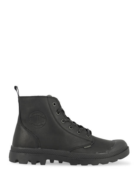 Pampa Zip Enkellaarsjes Uit Leder Palladium Zwart men 76888008