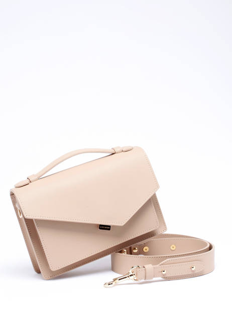 Cross Body Tas Zoé Leder Lancaster Beige zoe 10 ander zicht 2