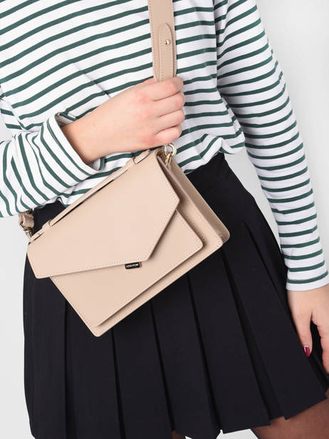 Cross Body Tas Zoé Leder Lancaster Beige zoe 10 ander zicht 1
