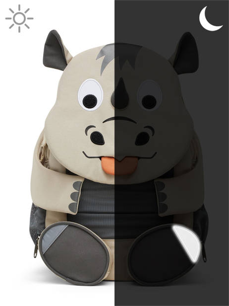 Rugzak Affenzahn Grijs large friends FAL1 ander zicht 5