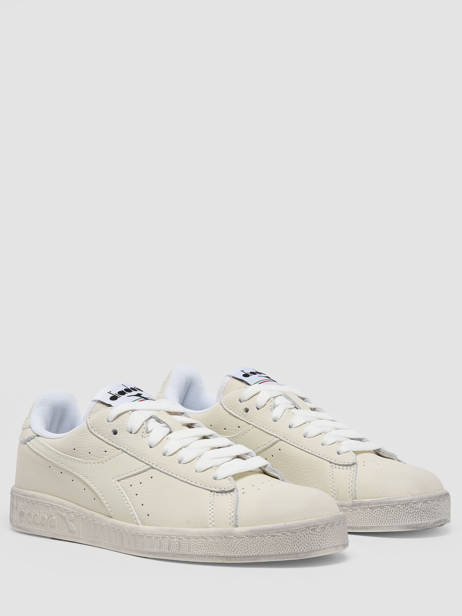 Sneakers Game Low Waxed Uit Leder Diadora Beige unisex 90000060 ander zicht 3