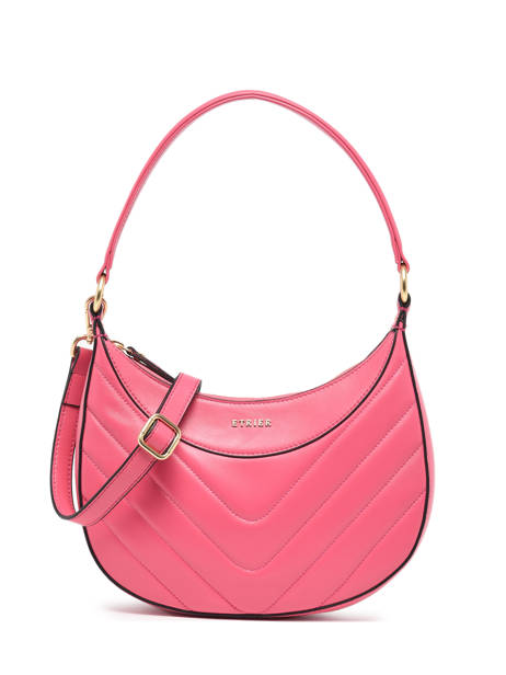 Schoudertas Rafale Leder Etrier Roze rafale ERAF017M