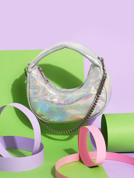 Schoudertas Noholita Leder Lancaster Zilver noholita 38