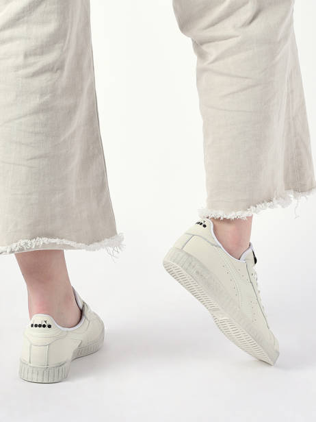 Sneakers Game Low Waxed Uit Leder Diadora Beige unisex 90000060 ander zicht 2