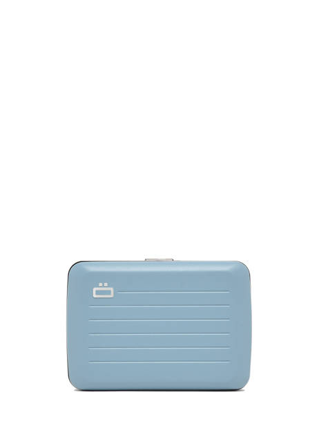 Kaarthouder Leder Ogon Blauw matte MAT