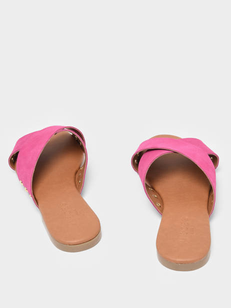 Slippers Vuma Uit Leder Pieces Violet accessoires 77122 ander zicht 3