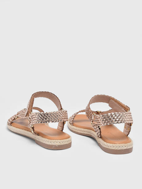 Sandalen Hipsto Uit Leder Les tropeziennes Goud accessoires HIPSTO ander zicht 4