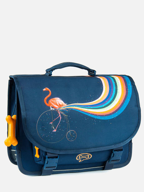 Boekentas 2 Compartimenten Lily Girls Stones and bones Blauw girls G ander zicht 2