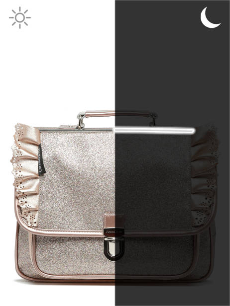 Boekentas 1 Compartiment Caramel et cie Goud boheme FI ander zicht 6