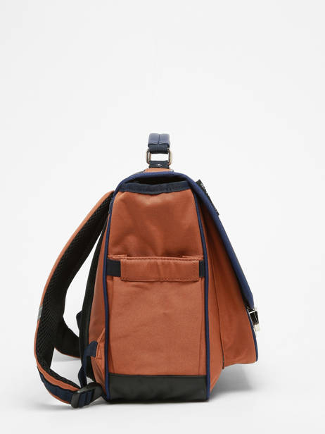 Boekentas 2 Compartimenten Caramel et cie Bruin fier GA ander zicht 2