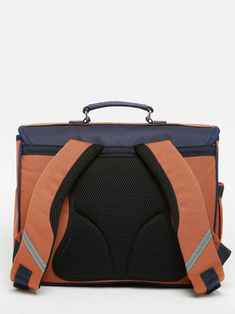 Boekentas 2 Compartimenten Caramel et cie Bruin fier GA ander zicht 4