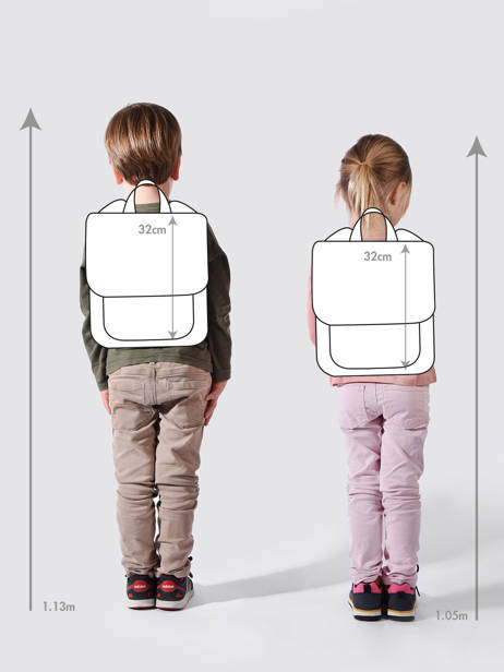 Rugzak 1 Compartiment Olympique de marseille Zwart om 23CO201S ander zicht 1