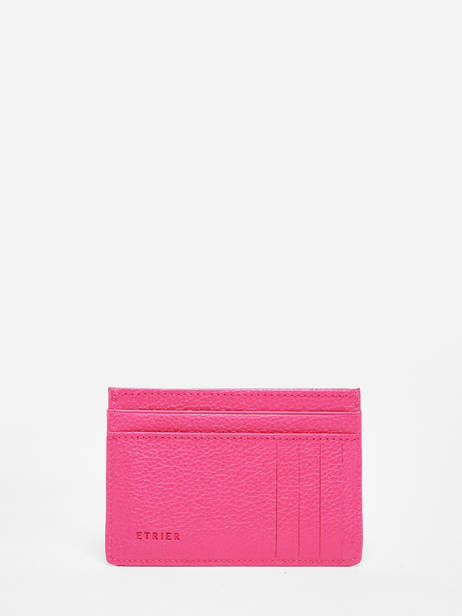 Kaarthouder Leder Madras Etrier Roze madras EMAD053 ander zicht 2