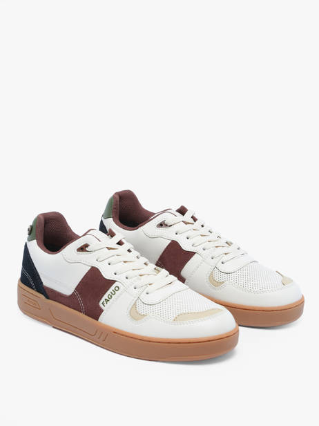 Ceiba Sneakers Uit Leder Faguo Beige men 23CG3206 ander zicht 3